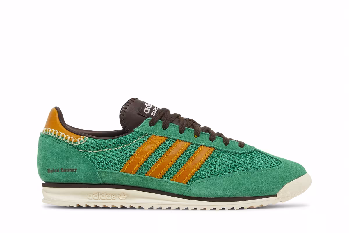 Wales Bonner x adidas SL72 Knit Green, view 2