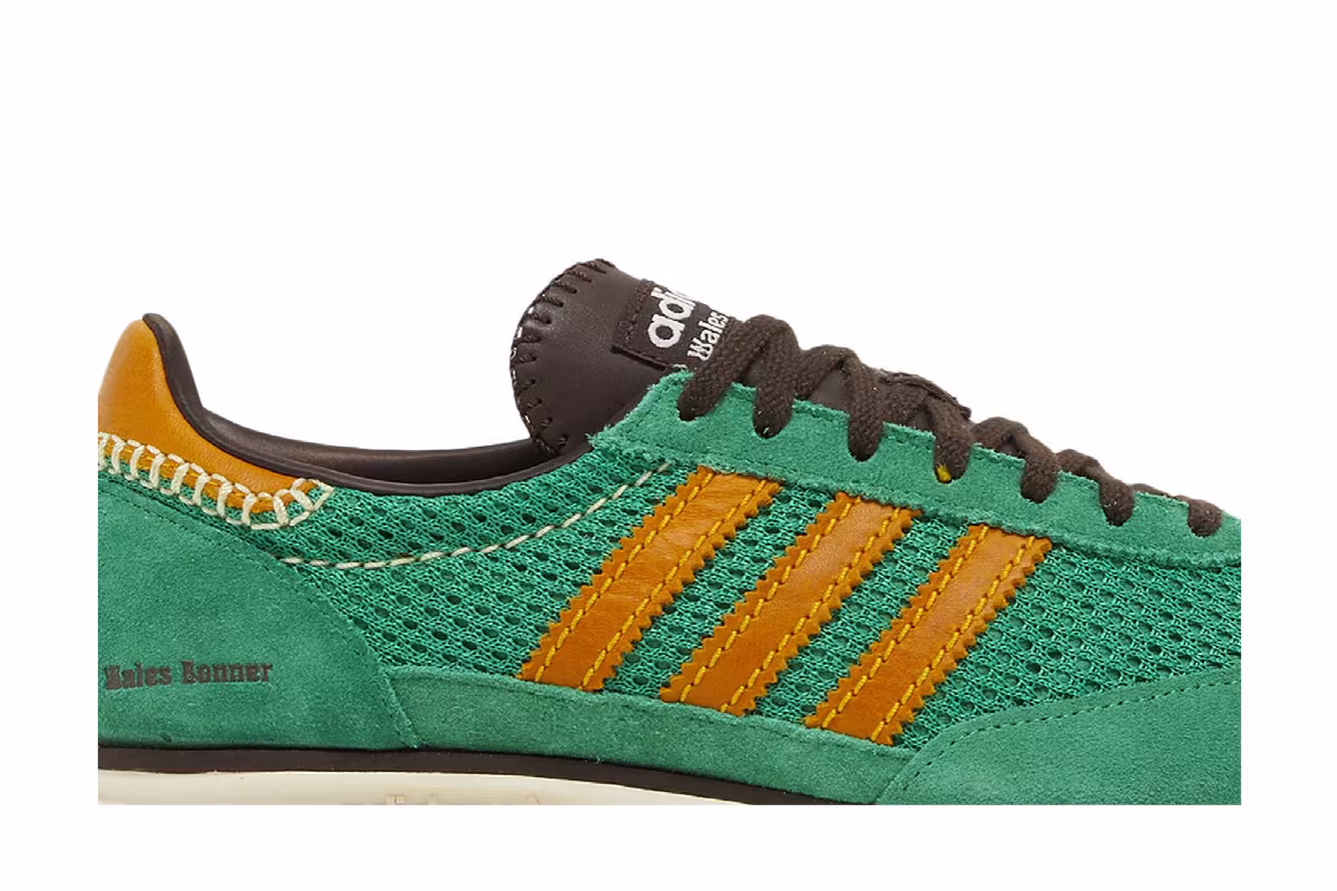Wales Bonner x adidas SL72 Knit Green, view 3