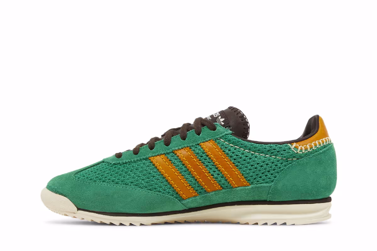 Wales Bonner x adidas SL72 Knit Green, view 4