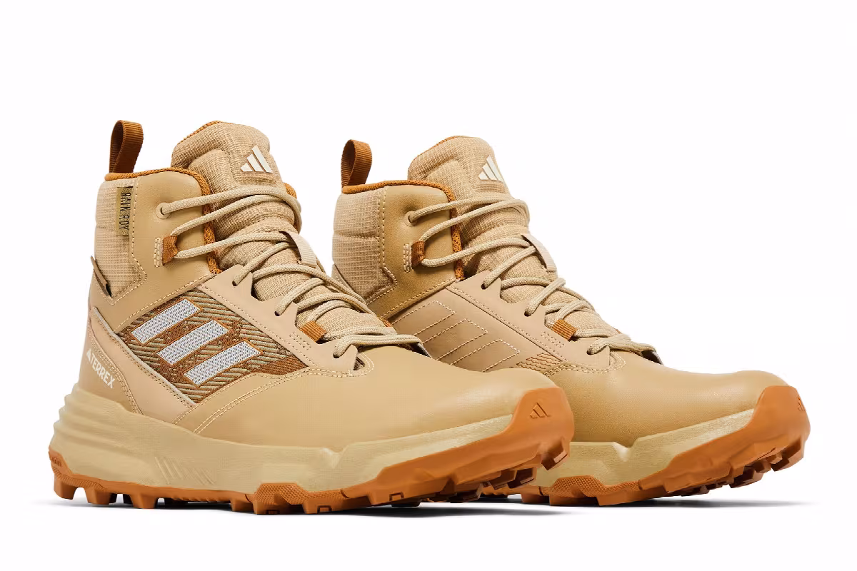 Adidas Terrex Unity Leather Mid Rain.RDY Beige Tone Mesa 2023, view 9