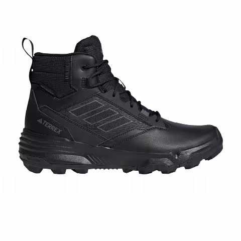 adidas Terrex Unity Leather Mid Rain.RDY 'Black Grey' 2023
