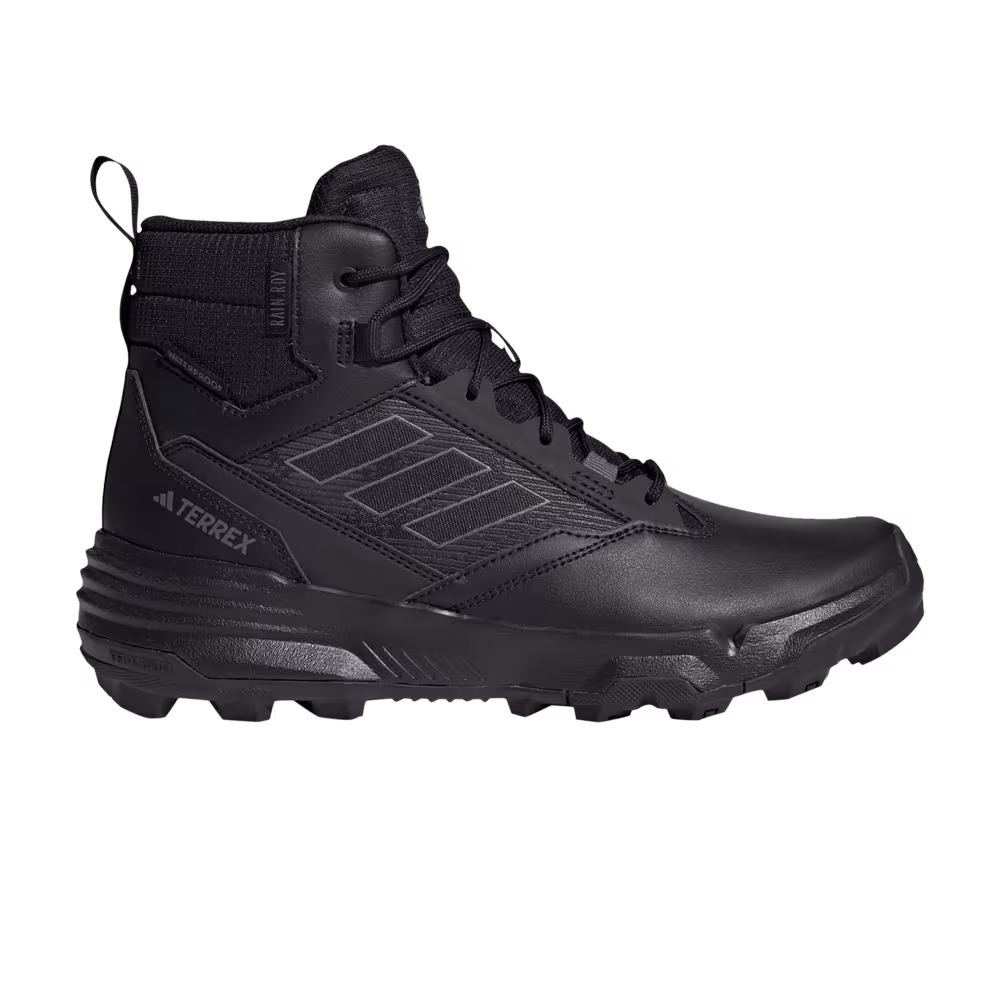 adidas Terrex Unity Leather Mid Rain.RDY Black Grey 2023