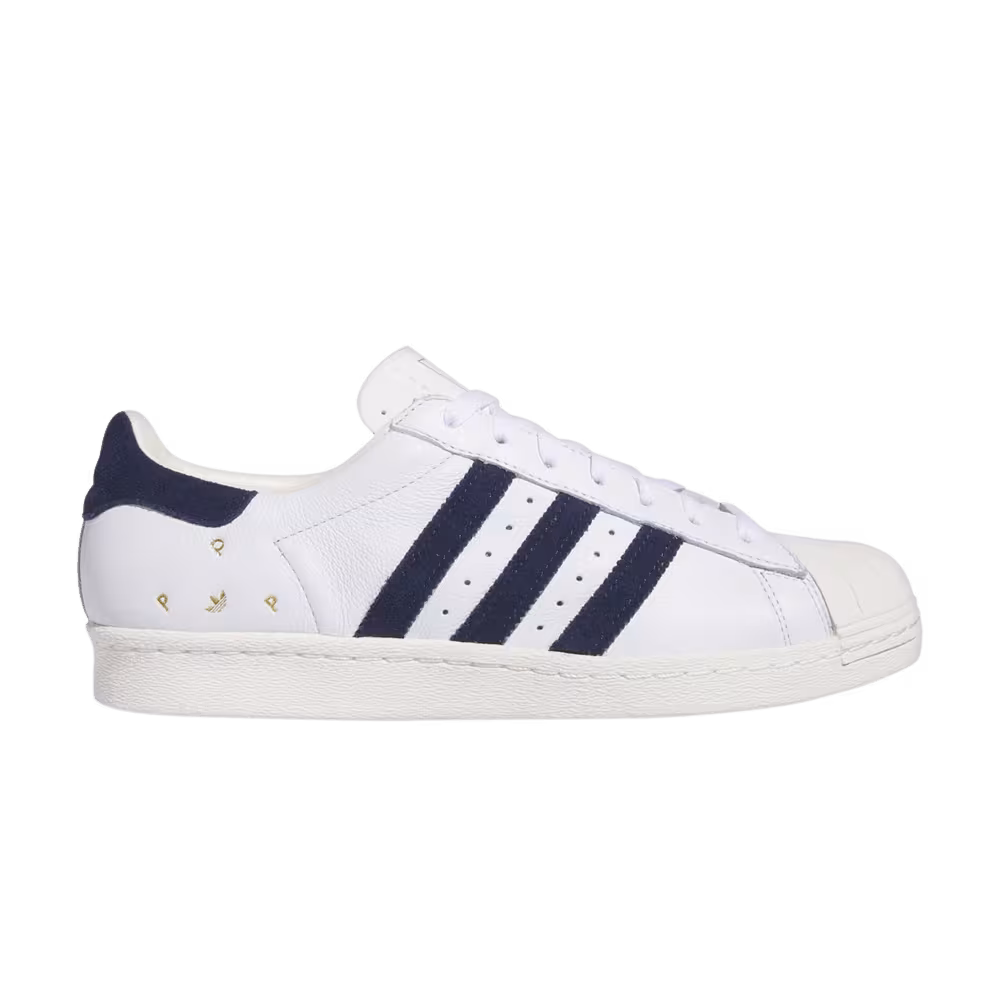 Pop Trading Company x adidas Superstar ADV White Collegiate Navy