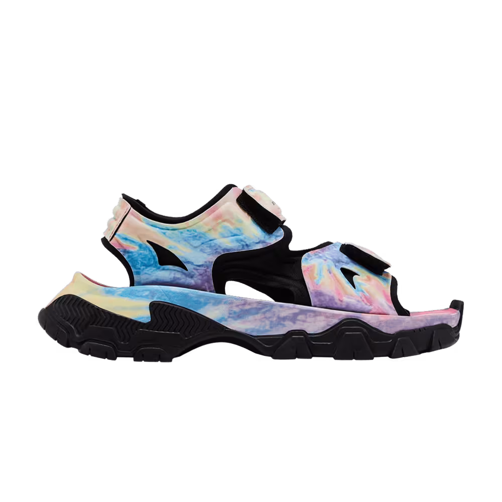 Stella McCartney x adidas Women's Hika Outdoor Sandal Bliss Pink Frozen Yellow Tie Dye