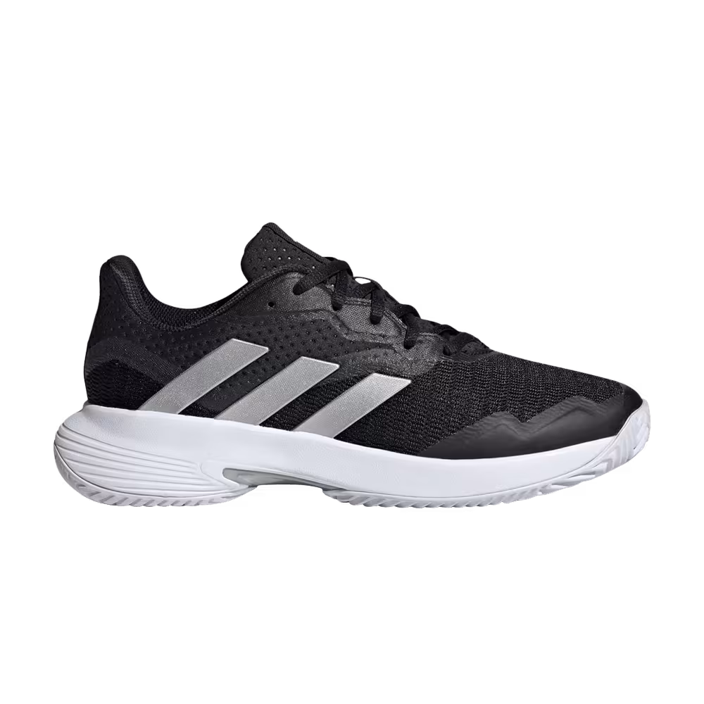 Adidas Women's CourtJam Control Black Silver Metallic