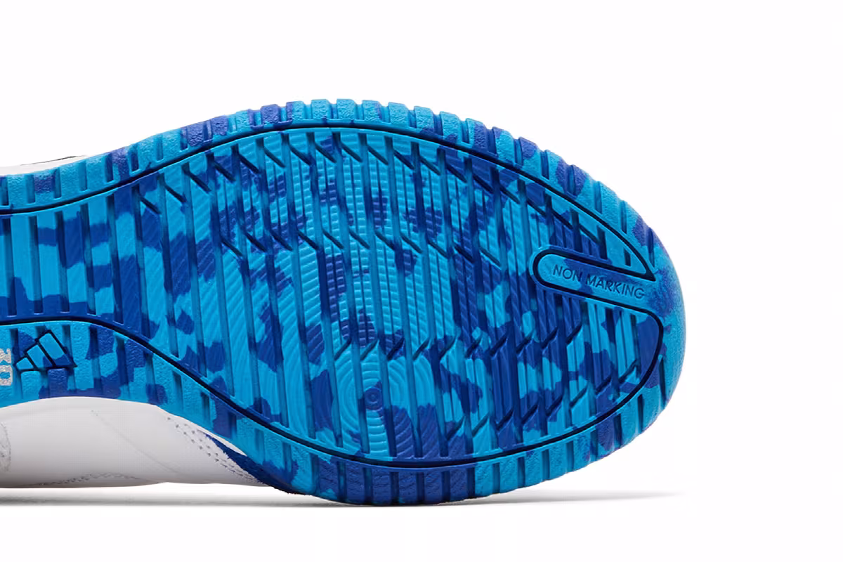 Adidas Top Sala Competition White Royal Blue Camo, view 6