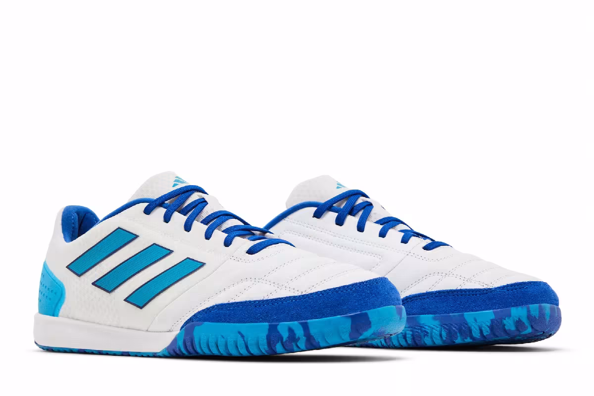 Adidas Top Sala Competition White Royal Blue Camo, view 9
