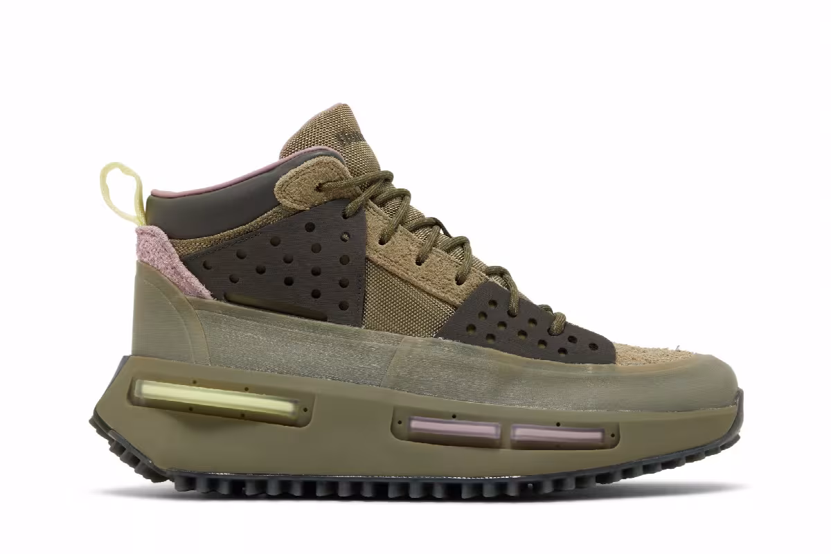 Pharrell x adidas Hu NMD_S1 Ryat Focus Olive, view 2