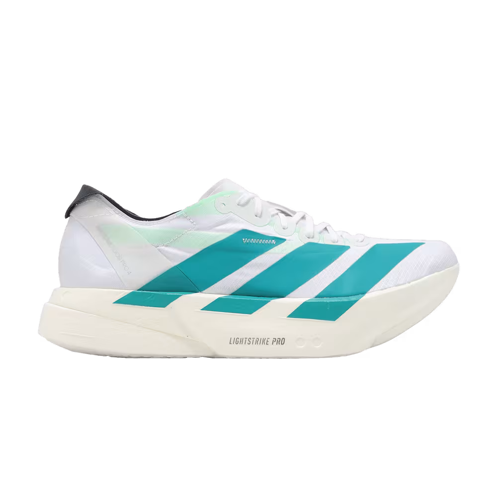adidas Adizero Adios Pro 4 White Pure Teal