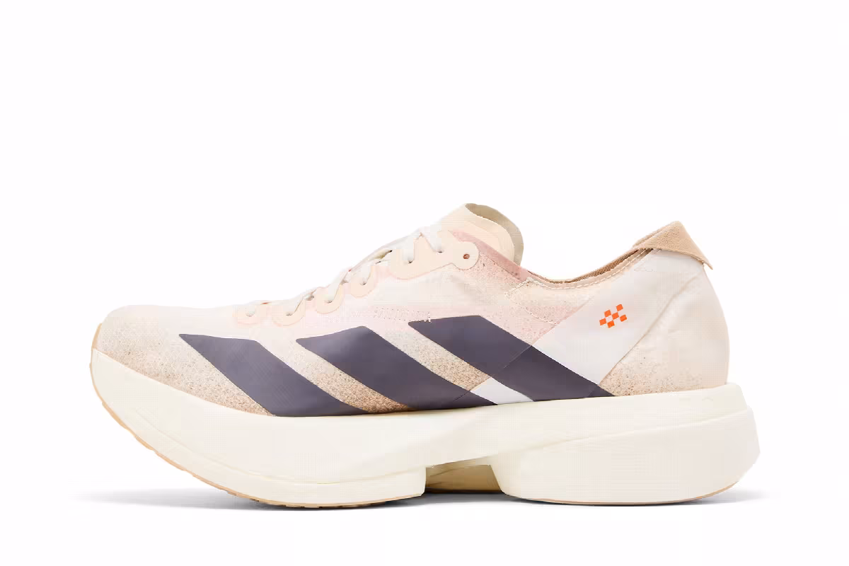 adidas Adizero Adios Pro 4 Chalk White Grey Strata, view 4