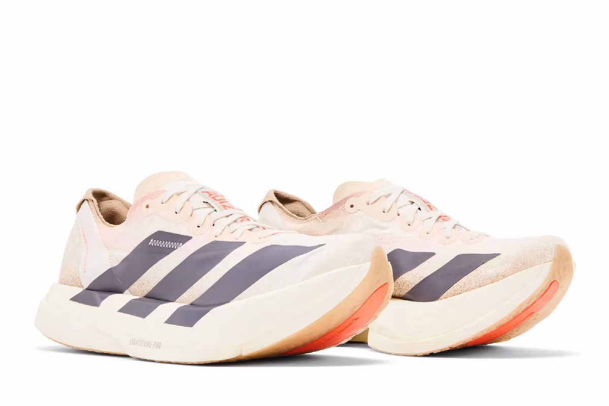 adidas Adizero Adios Pro 4 Chalk White Grey Strata, view 9