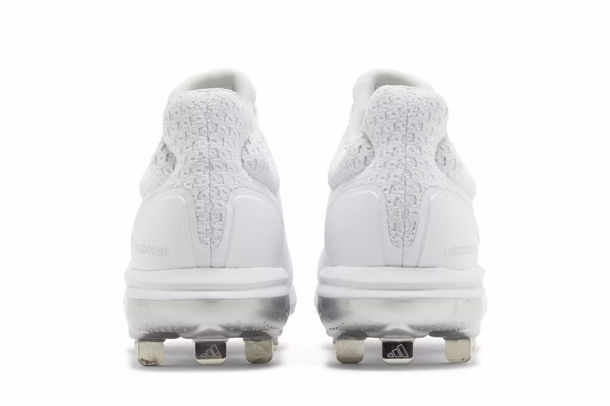 adidas UltraBoost DNA 5.0 Cleat White Silver Metallic, view 7