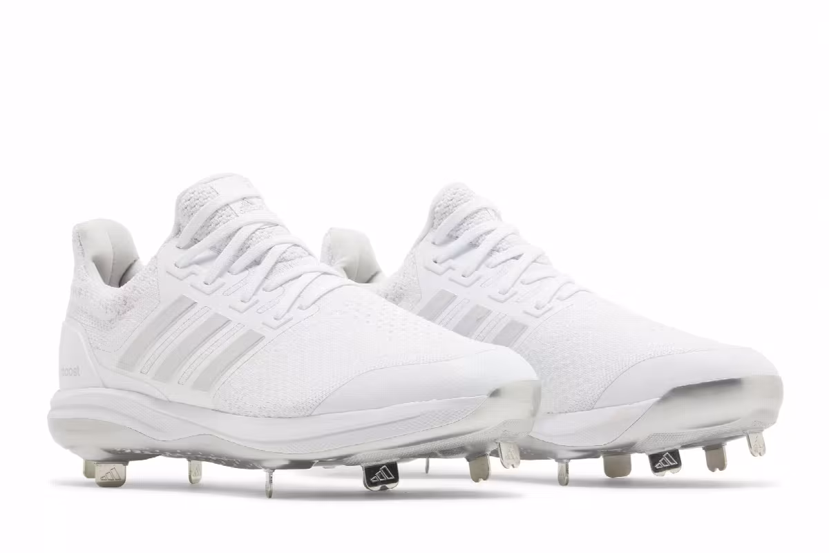 adidas UltraBoost DNA 5.0 Cleat White Silver Metallic, view 9