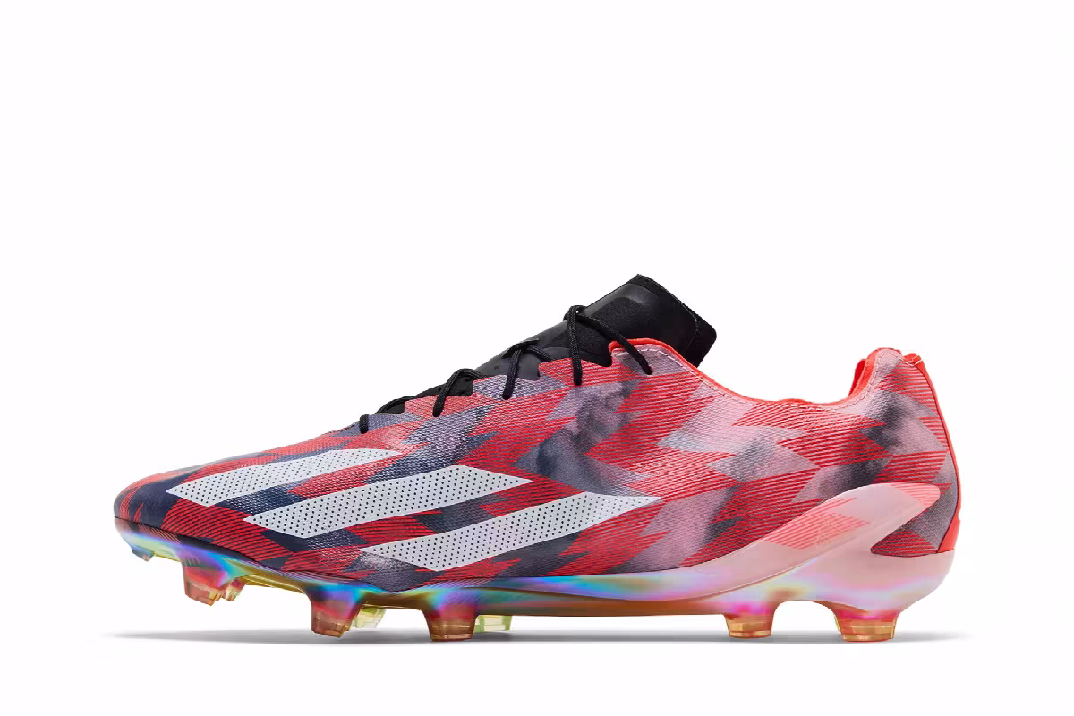 adidas X Crazylight+ FG Lucid Lemon Solar Red, view 4