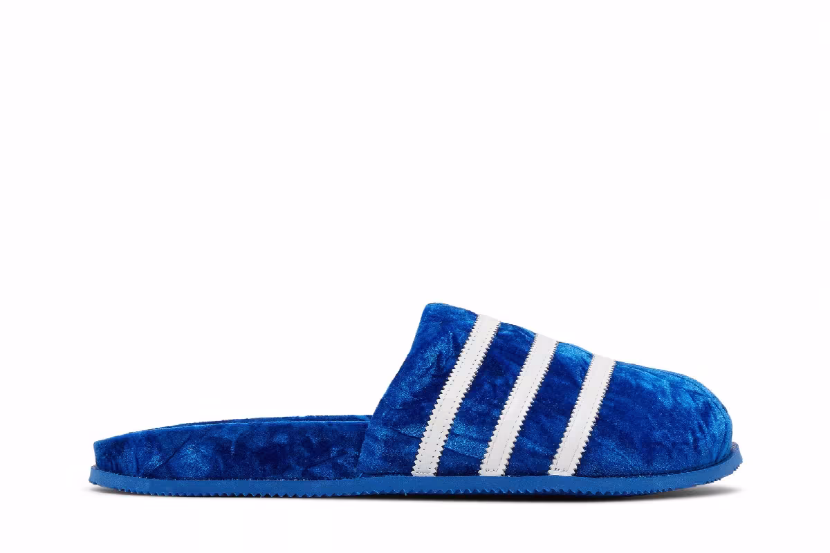 Adidas Adimule Slide Blue Velvet, view 2