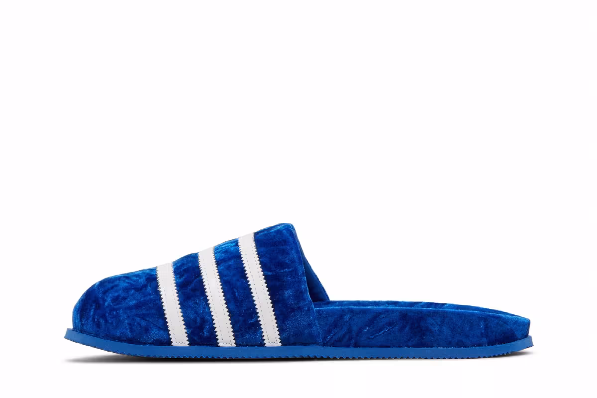 Adidas Adimule Slide Blue Velvet, view 4