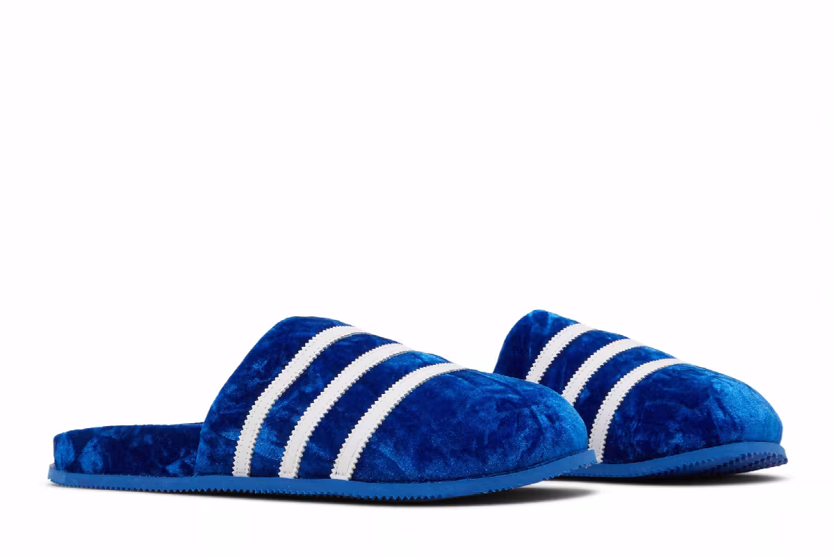Adidas Adimule Slide Blue Velvet, view 9