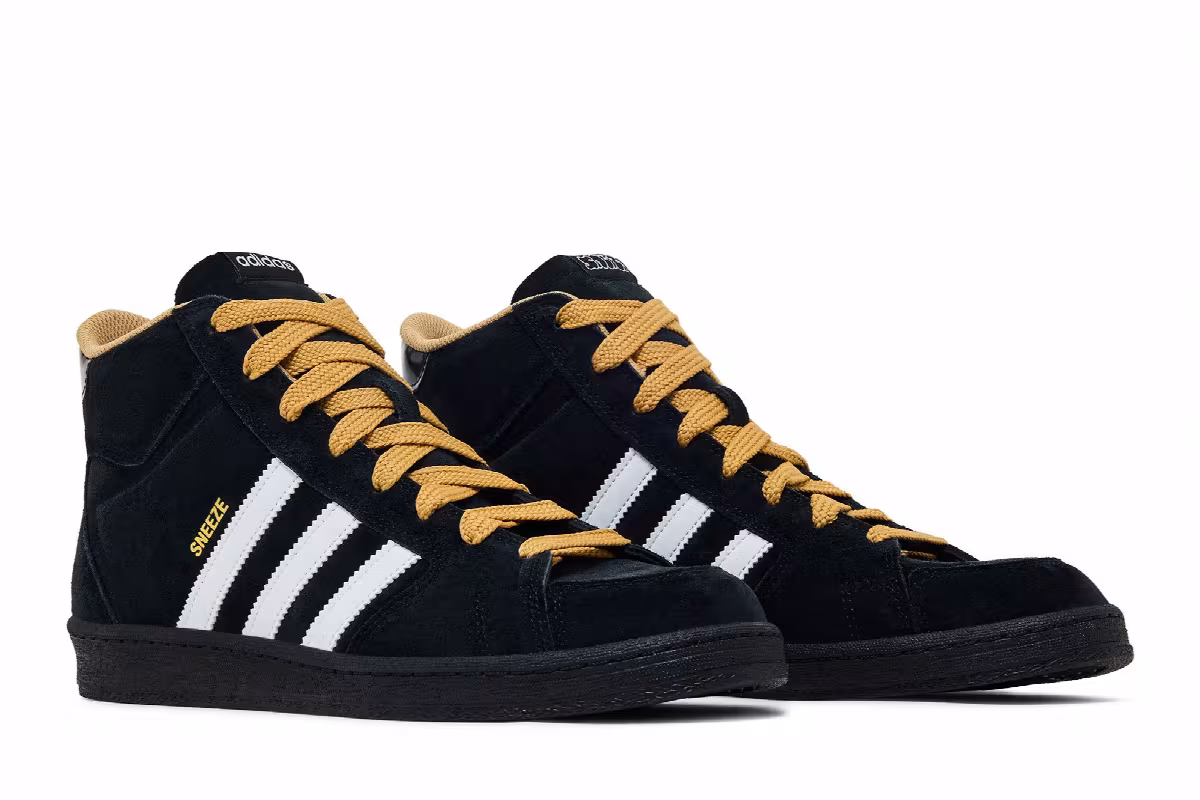 Sneeze x adidas Superskate Black Golden Beige, view 9