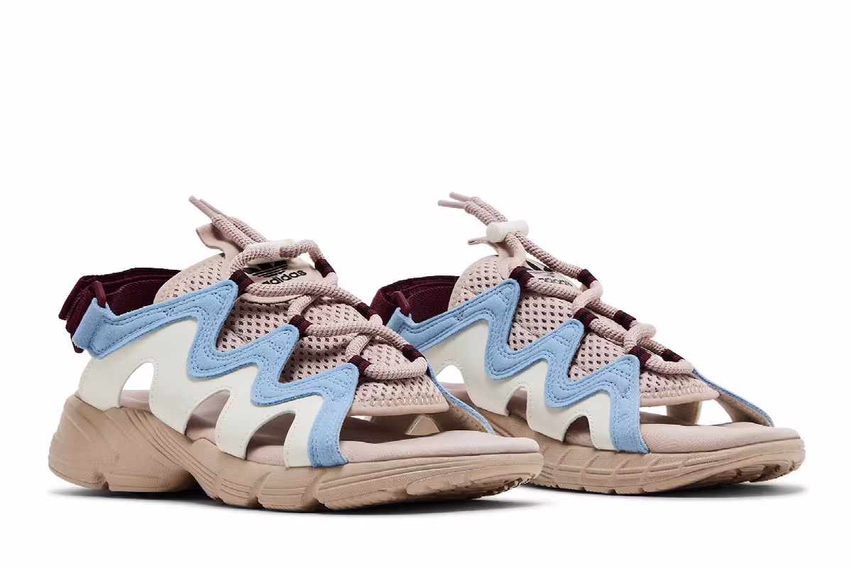 Adidas Women's Astir Sandal Wonder Taupe Blue, view 9