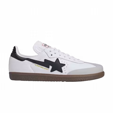 BAPE x adidas Samba 'White Black Gum'