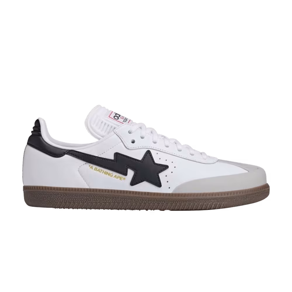 BAPE x adidas Samba White Black Gum