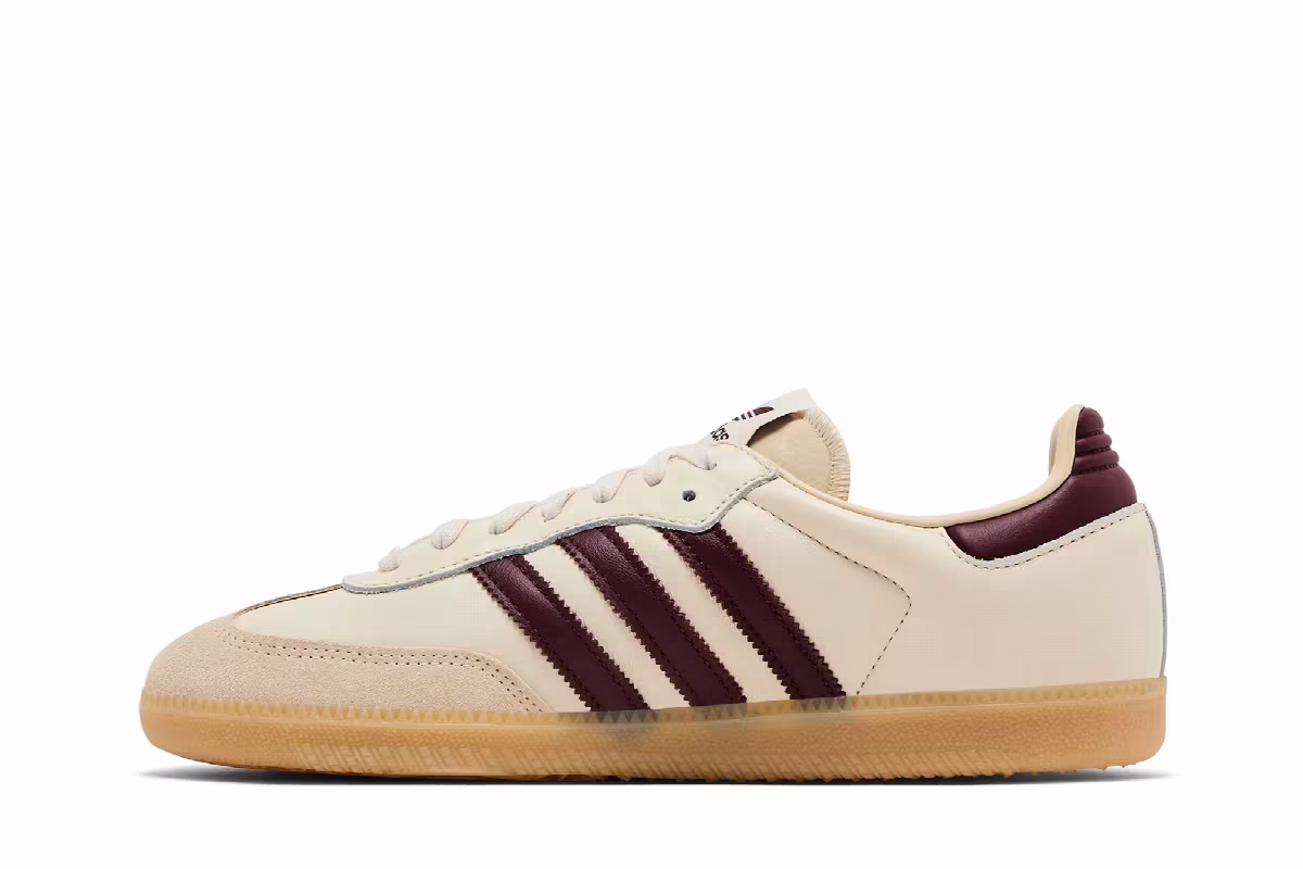 adidas Samba OG Wonder White Shadow Red Gum, view 4