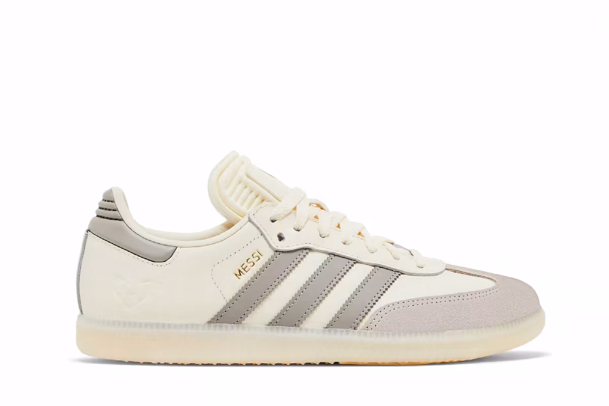 Lionel Messi x adidas Samba Indoor Cream White, view 2