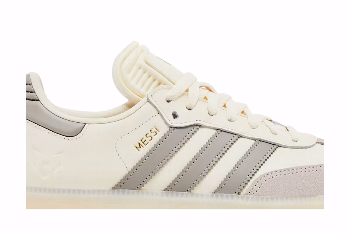 Lionel Messi x adidas Samba Indoor Cream White, view 3
