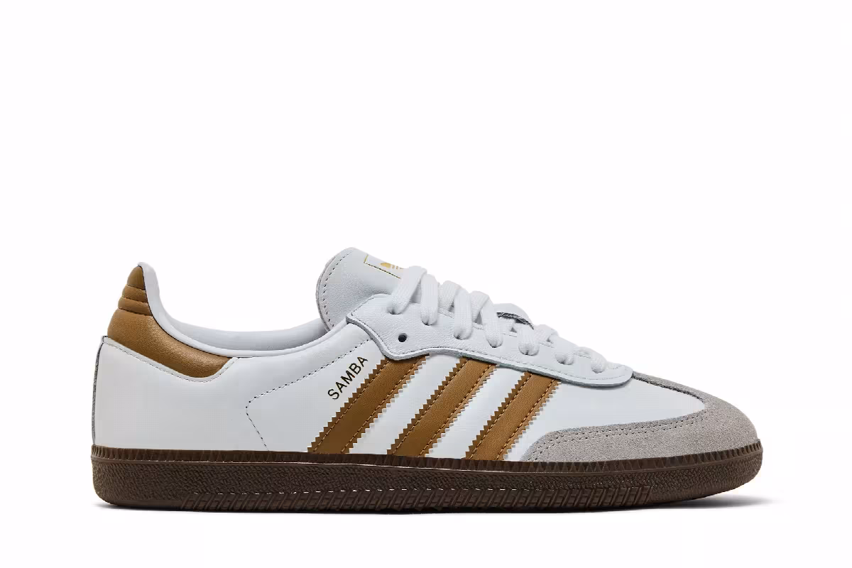 adidas Samba OG White Brown Desert, view 2