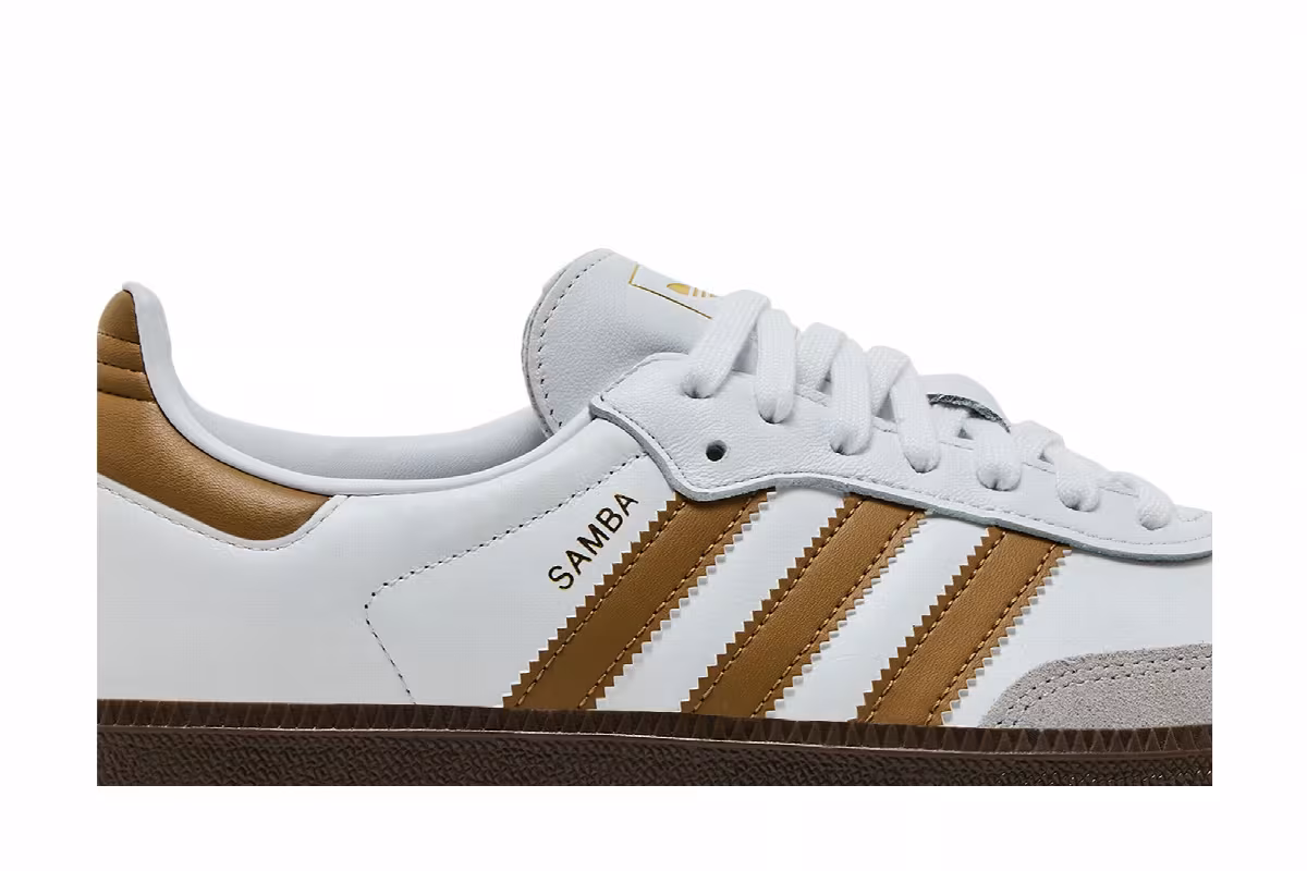 adidas Samba OG White Brown Desert, view 3