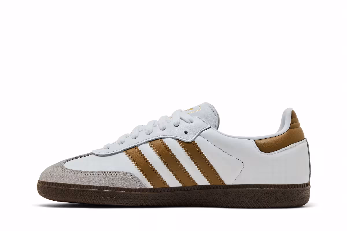 adidas Samba OG White Brown Desert, view 4