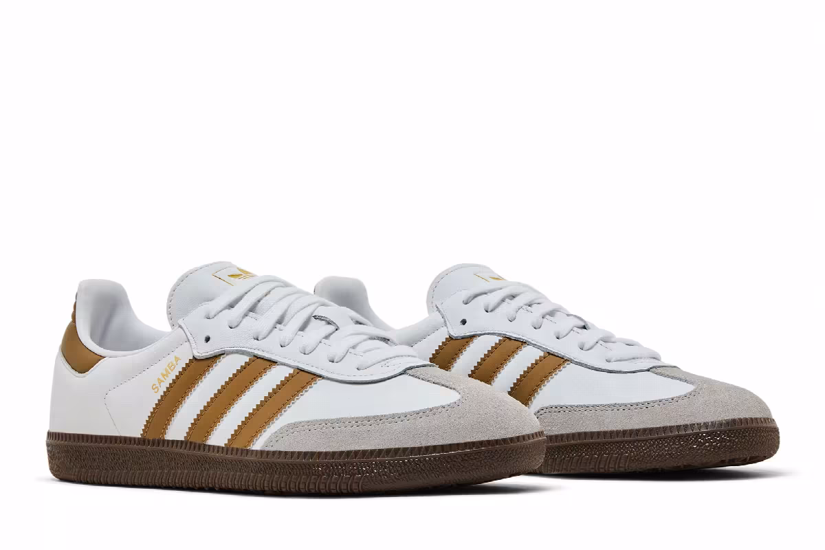 adidas Samba OG White Brown Desert, view 9
