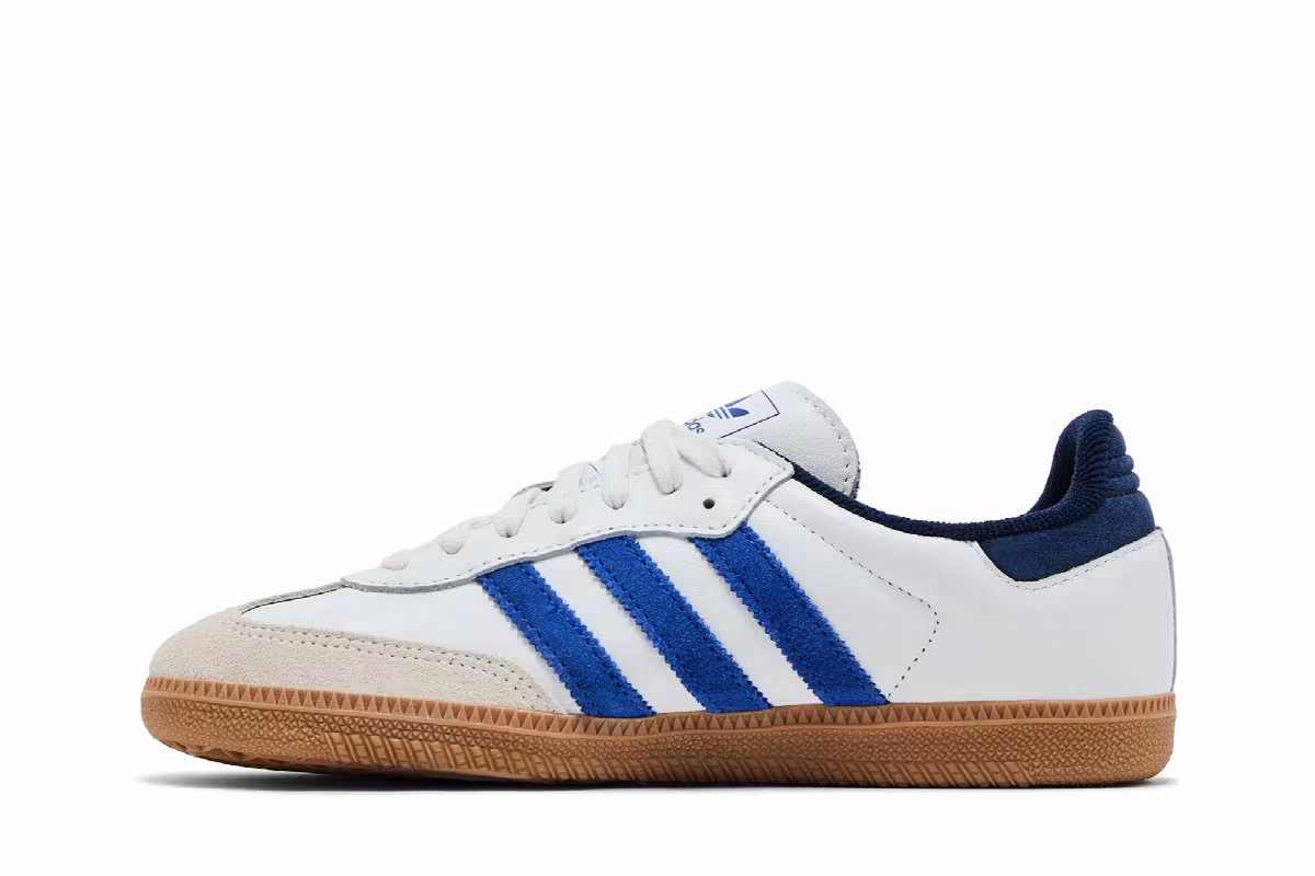 adidas Samba OG White Royal Night Indigo, view 4
