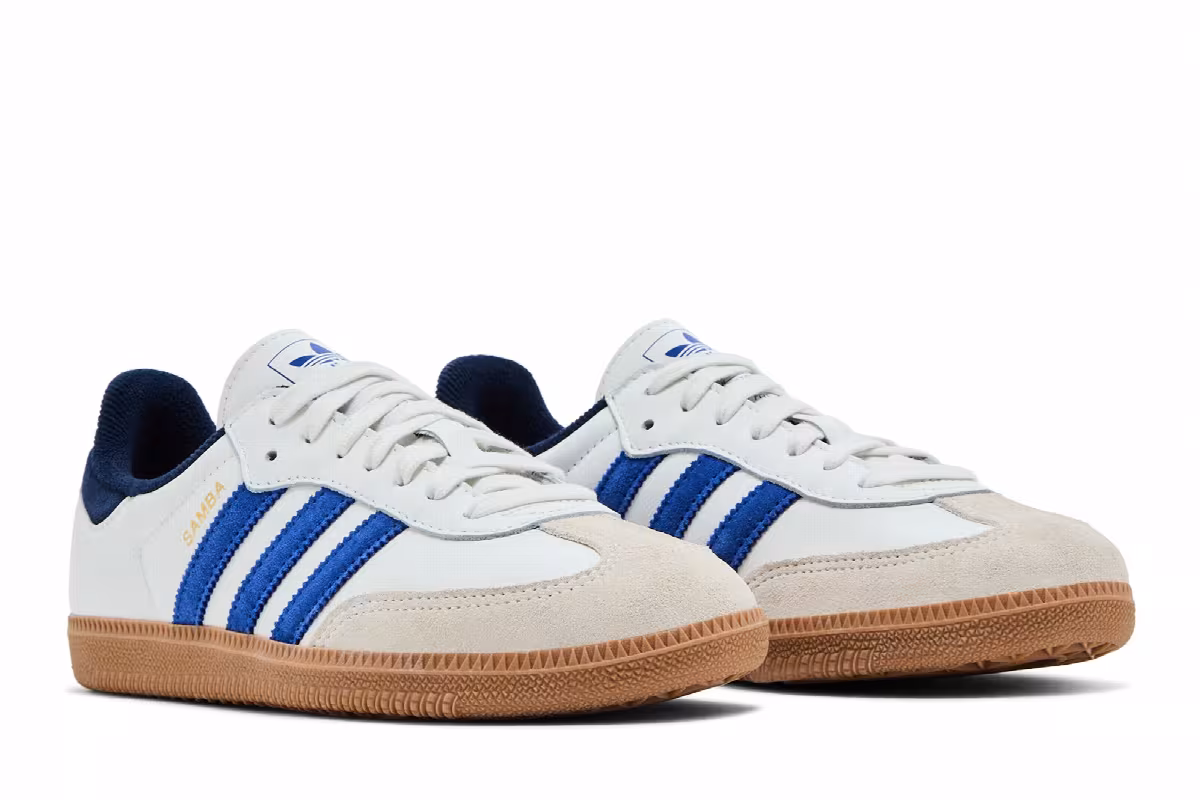 adidas Samba OG White Royal Night Indigo, view 9