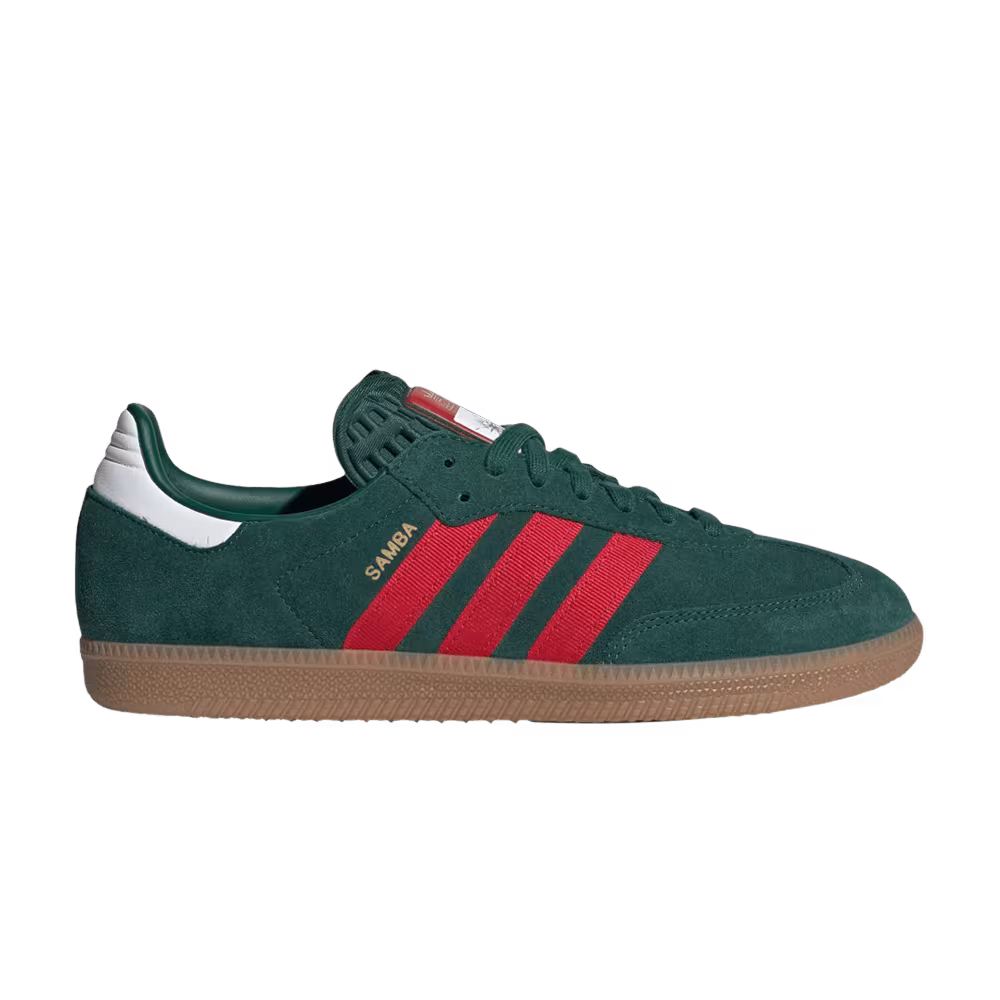 adidas Samba OG Team Dark Green Better Scarlet Gum