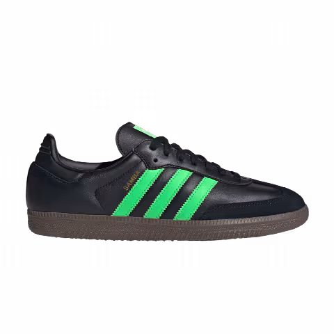 adidas Samba OG 'Black Screaming Green Gum'