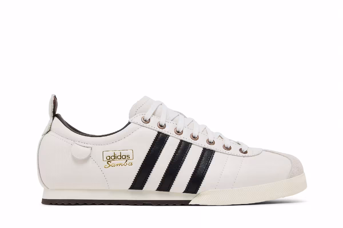 adidas Samba 62 White Black Brown, view 2