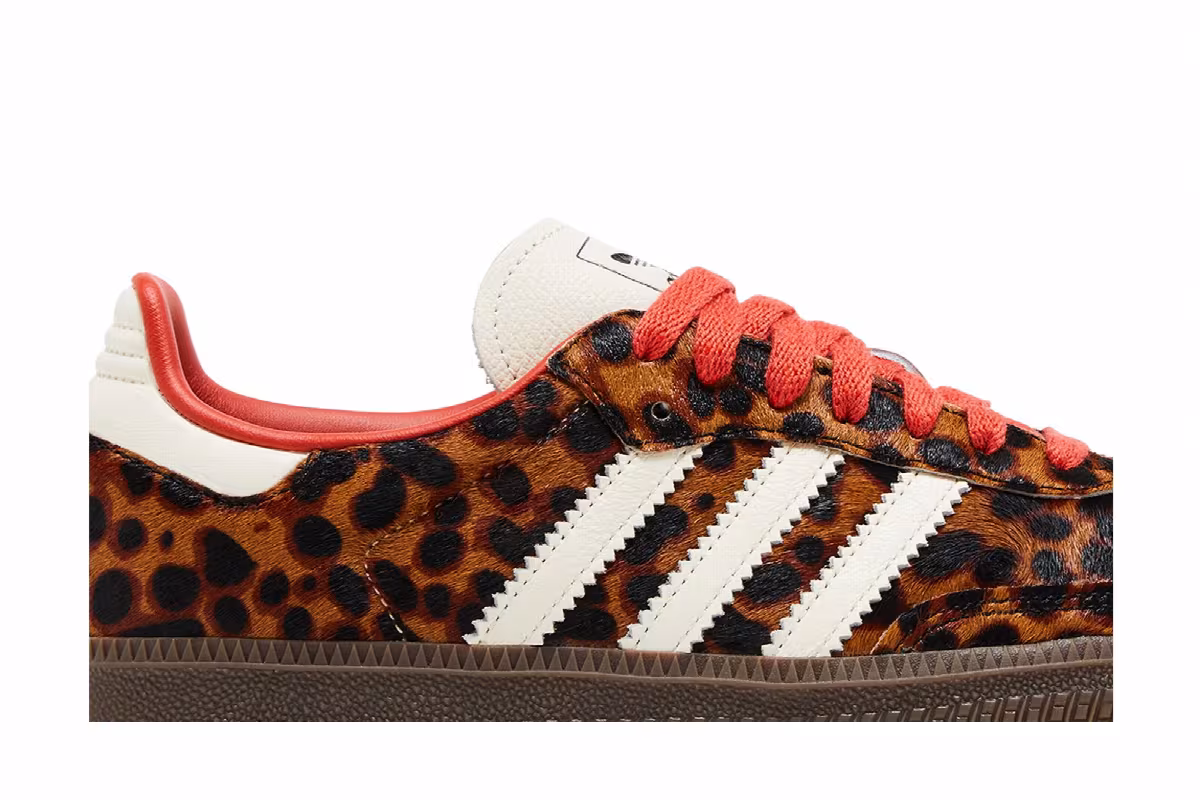 adidas Women's Samba OG Cheetah Pack - Preloved Red, view 3