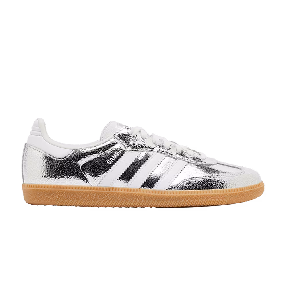adidas Women's Samba OG Cracked Metallic Pack - Silver