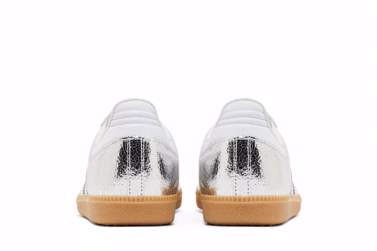 adidas Women's Samba OG Cracked Metallic Pack - Silver, view 7