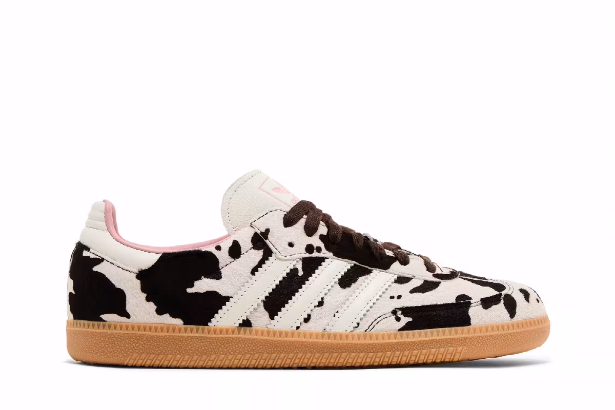adidas Women's Samba OG Cow Print, view 2
