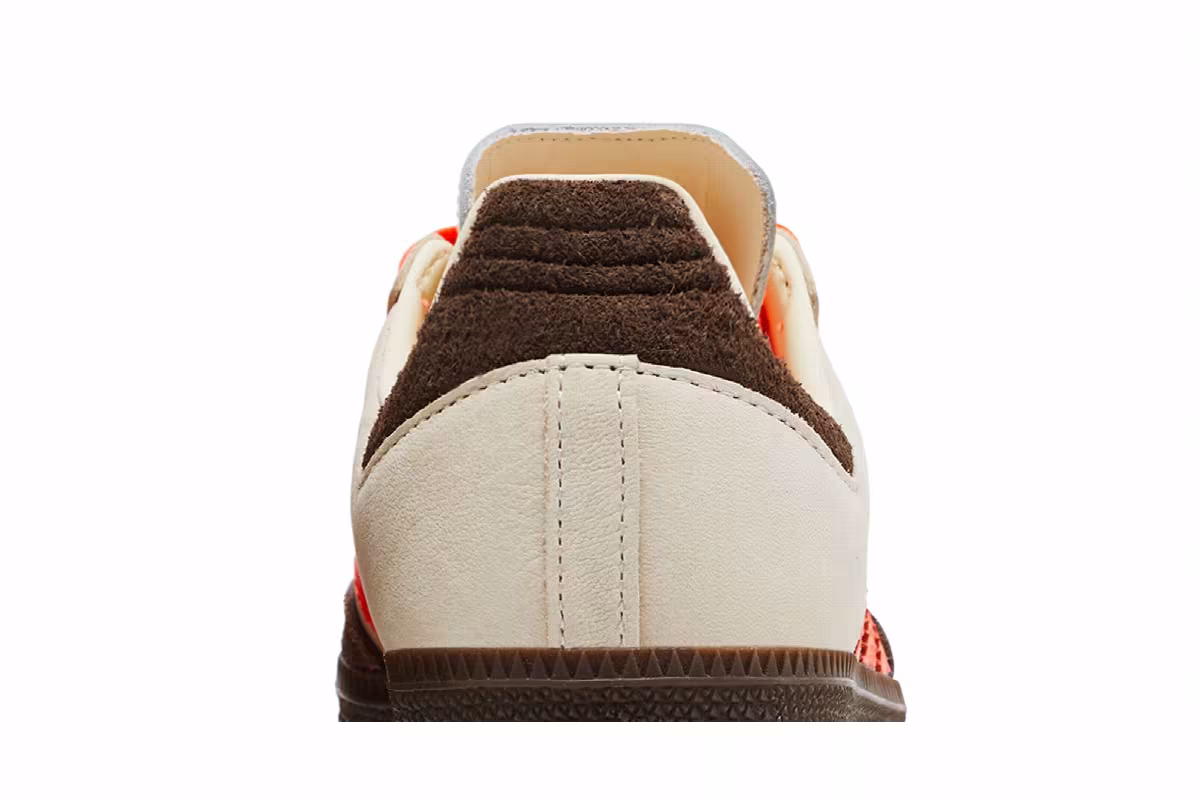 adidas Women's Samba OG Solar Orange Cream, view 8