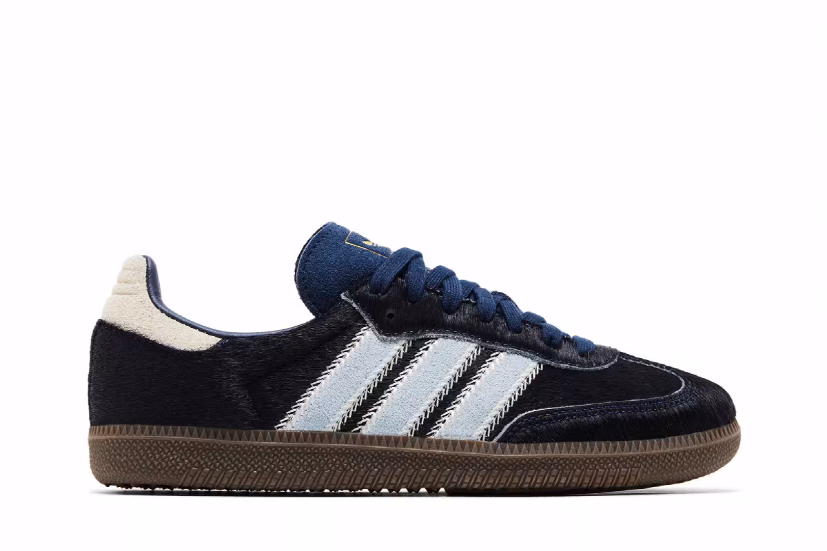adidas Women's Samba OG Pony Hair Pack - Night Indigo Clear Sky, view 2