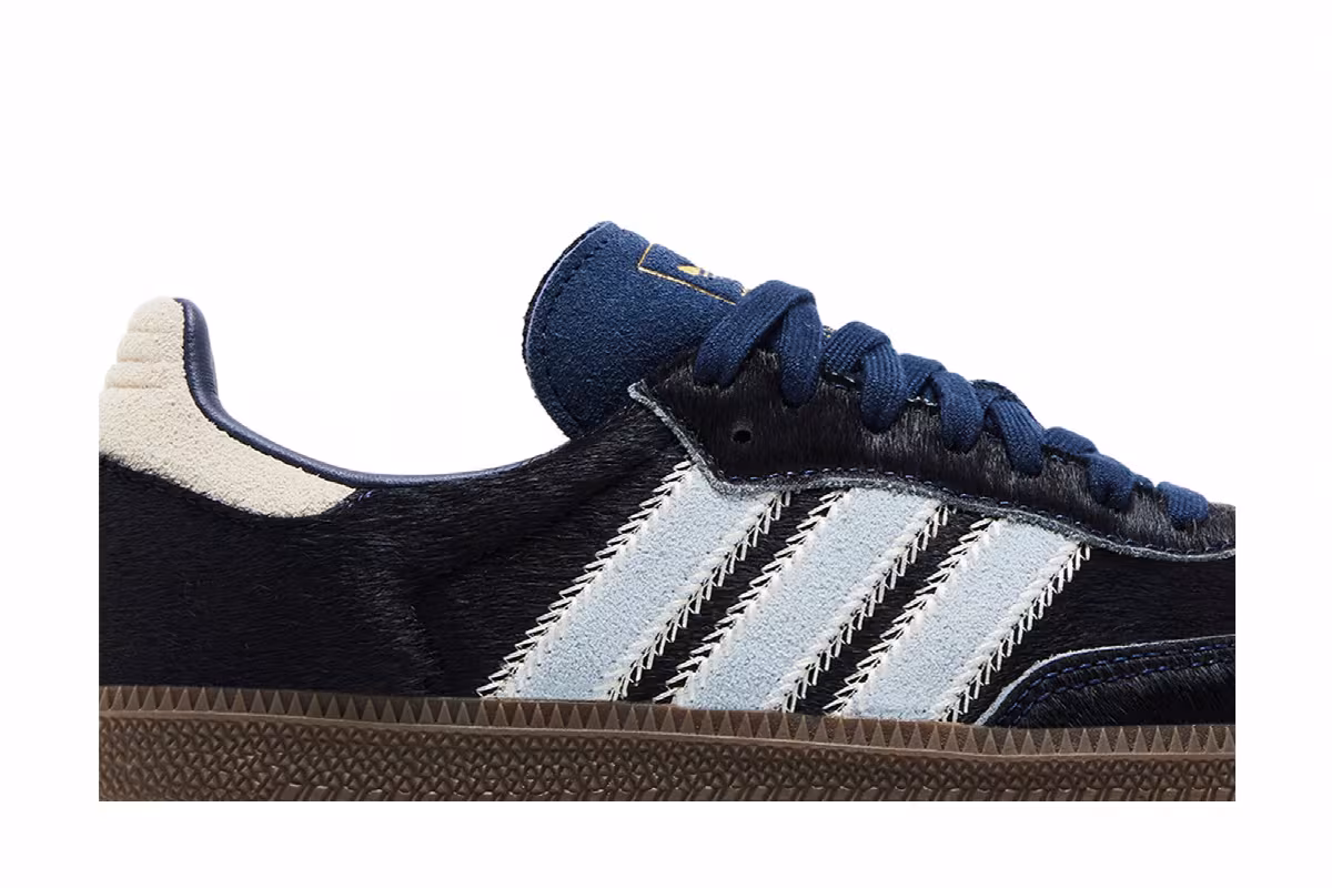 adidas Women's Samba OG Pony Hair Pack - Night Indigo Clear Sky, view 3
