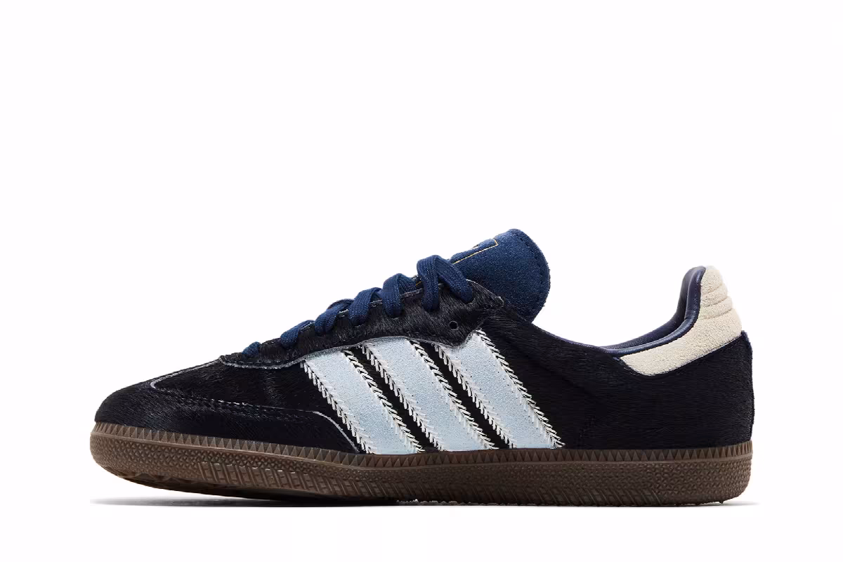 adidas Women's Samba OG Pony Hair Pack - Night Indigo Clear Sky, view 4