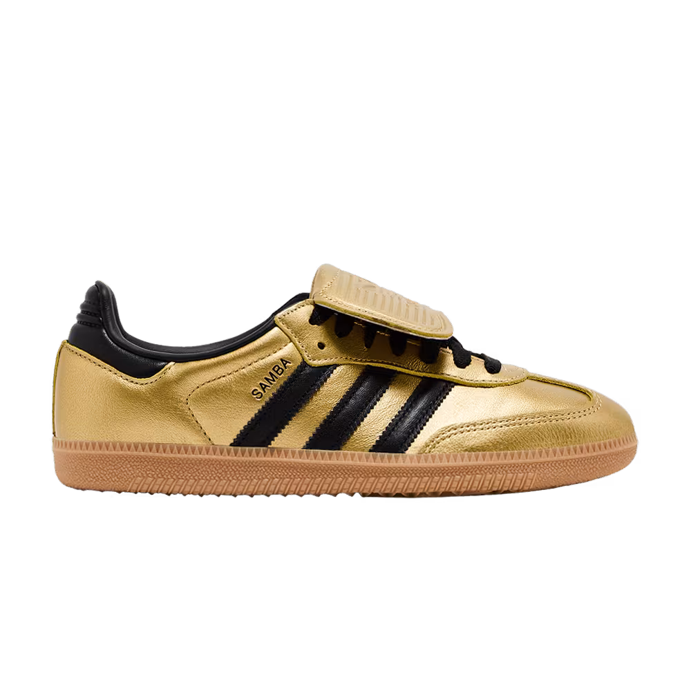 adidas Women's Samba LT Gold Metallic Black Gum