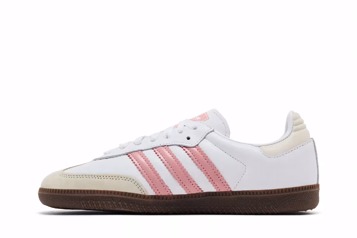 adidas Women's Samba OG White Wonder Mauve, view 4