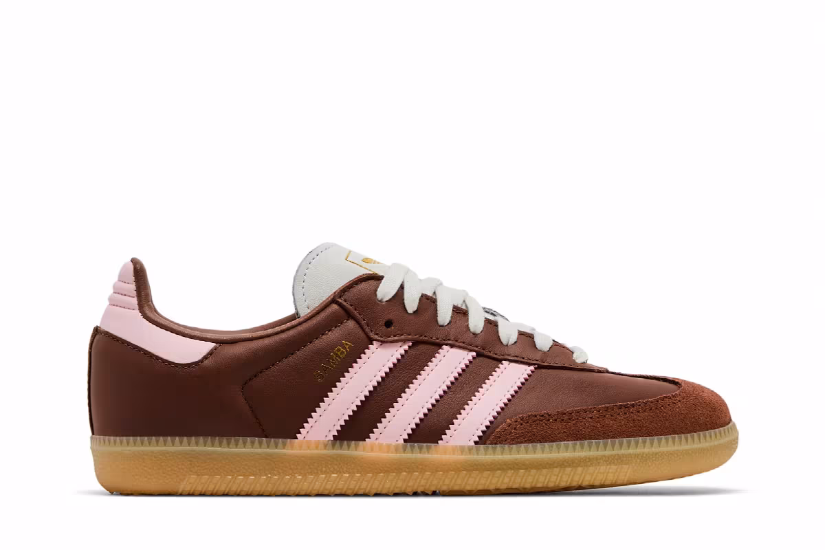 adidas Women's Samba OG Neapolitan Pack - Preloved Brown Clear Pink, view 2