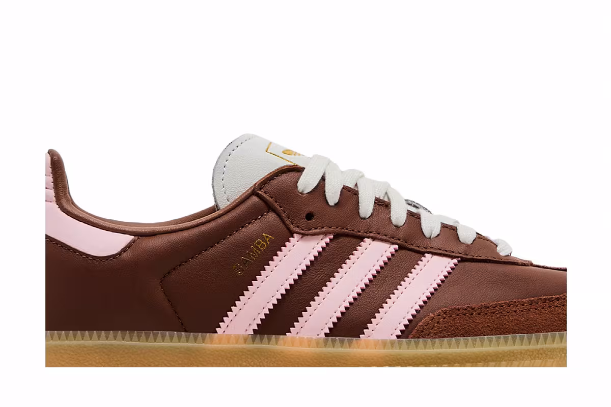 adidas Women's Samba OG Neapolitan Pack - Preloved Brown Clear Pink, view 3