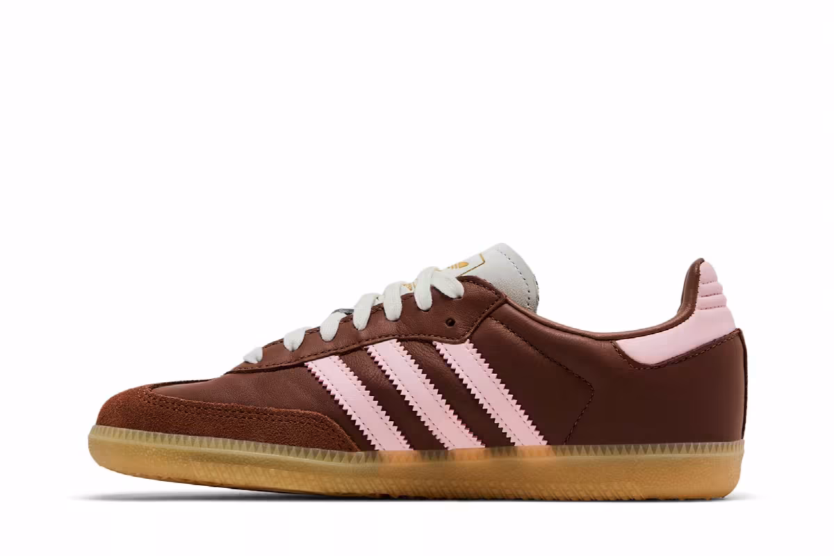 adidas Women's Samba OG Neapolitan Pack - Preloved Brown Clear Pink, view 4